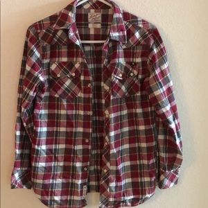 Lucky brand flannel  long sleeve boys medium